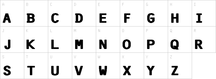 Uppercase characters