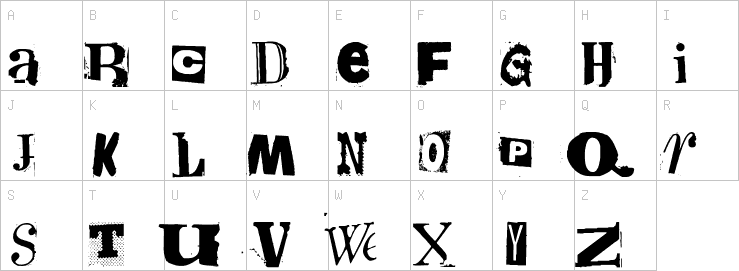 Uppercase characters