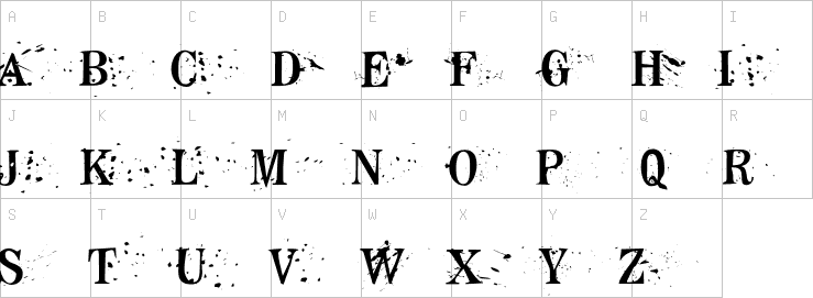 Uppercase characters