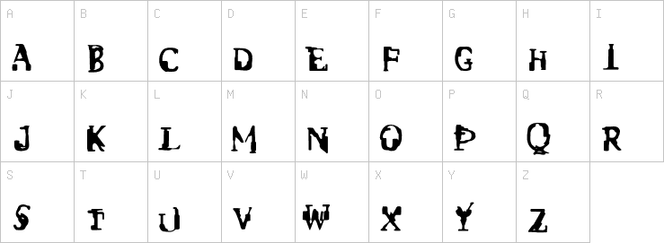 Uppercase characters