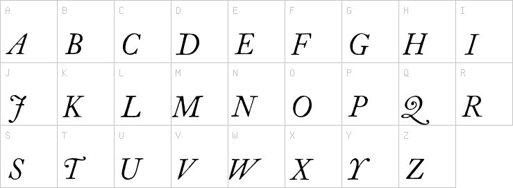 Uppercase characters