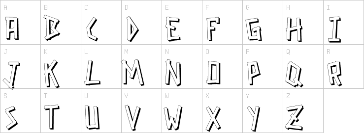 Uppercase characters