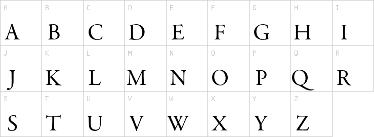 Uppercase characters