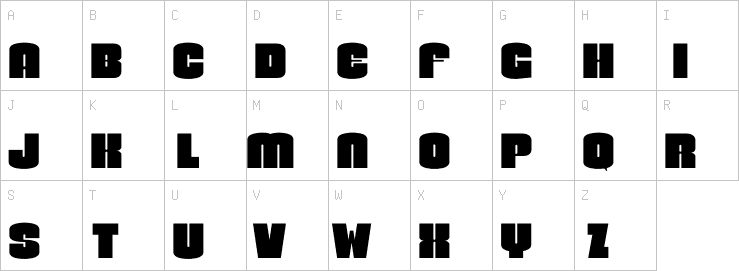 Uppercase characters