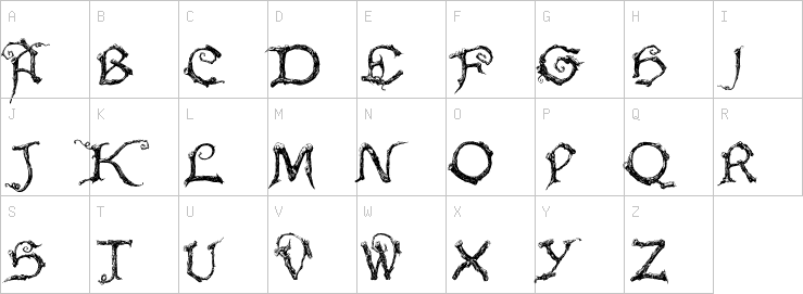 Uppercase characters