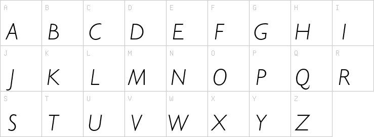 Uppercase characters