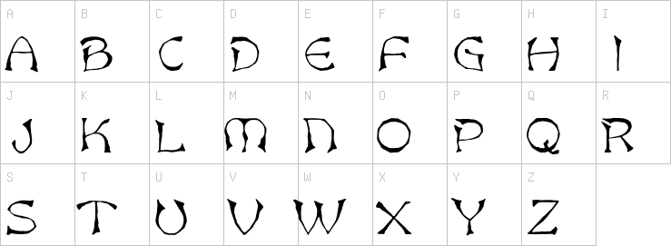Uppercase characters