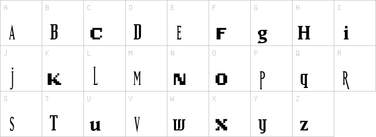 Uppercase characters