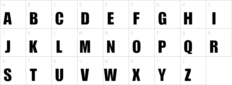 Uppercase characters