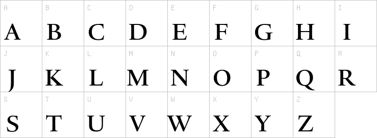 Uppercase characters