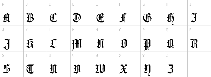 Uppercase characters