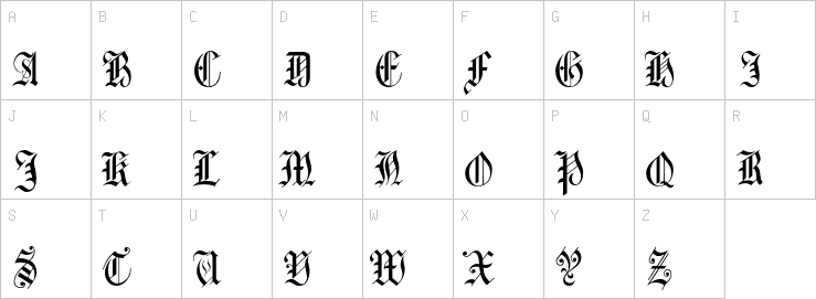 Uppercase characters