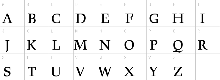 Uppercase characters