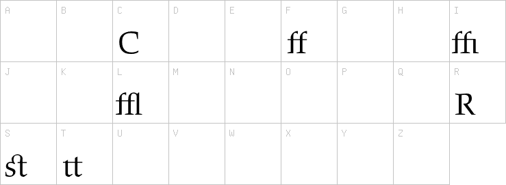 Uppercase characters
