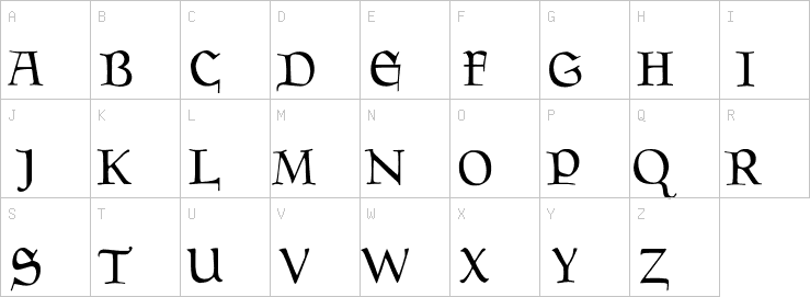 Uppercase characters