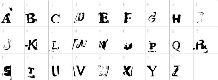 Uppercase characters