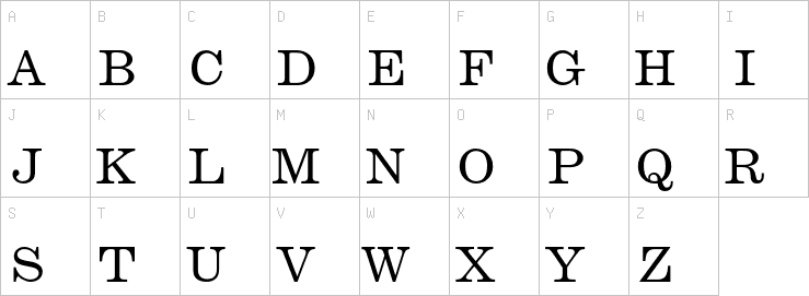 Uppercase characters