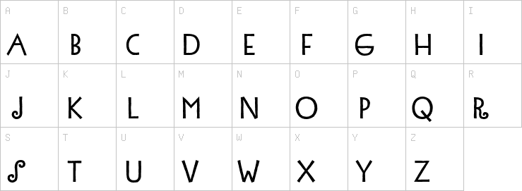 Uppercase characters