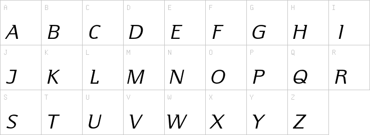 Uppercase characters