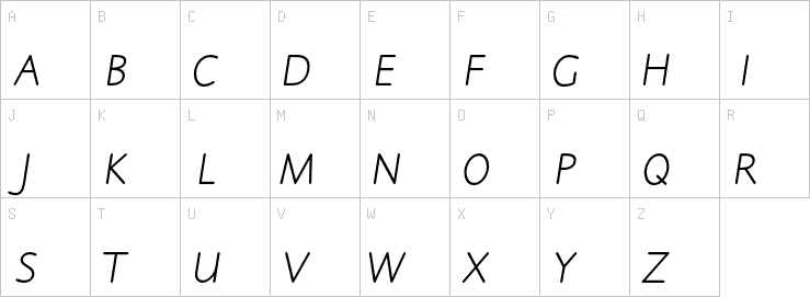 Uppercase characters