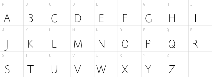 Uppercase characters