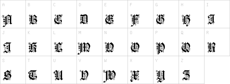 Uppercase characters