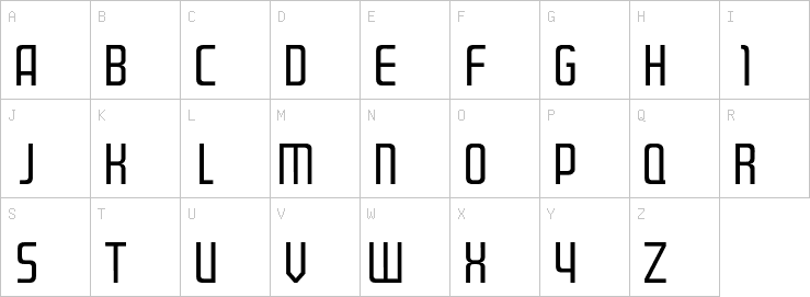 Uppercase characters