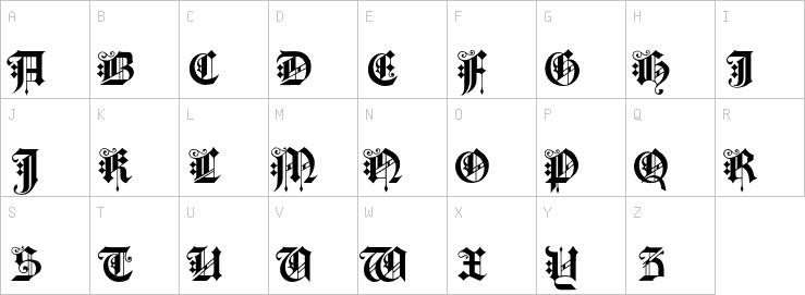 Uppercase characters