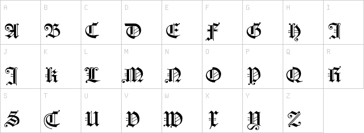 Uppercase characters