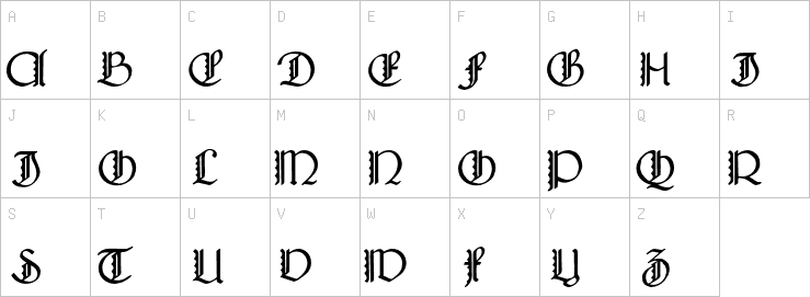 Uppercase characters