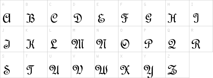 Uppercase characters