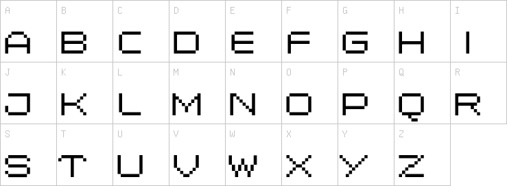 Uppercase characters