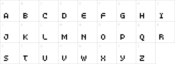 Uppercase characters