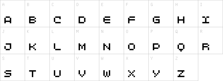 Uppercase characters