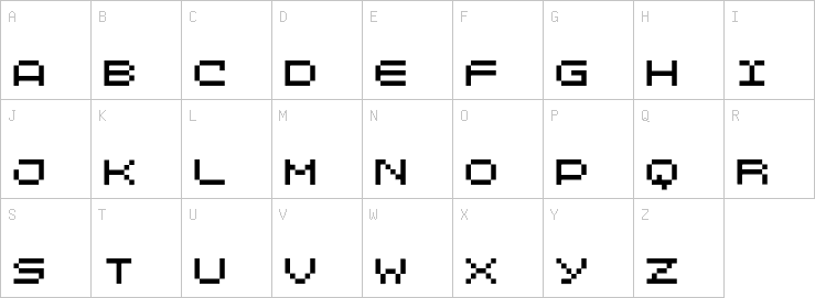 Uppercase characters