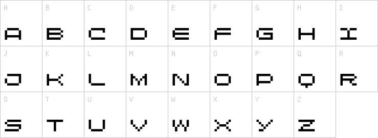 Uppercase characters