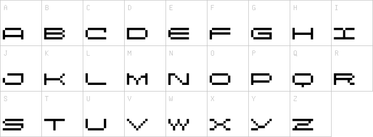 Uppercase characters