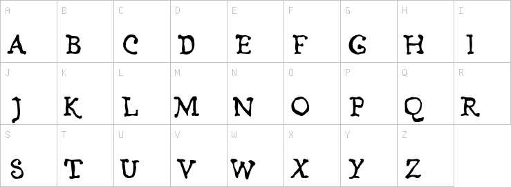 Uppercase characters