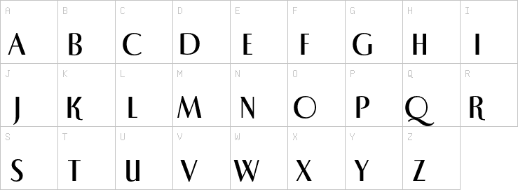 Uppercase characters