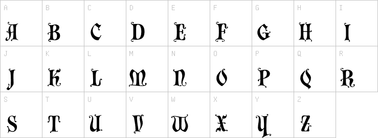 Uppercase characters
