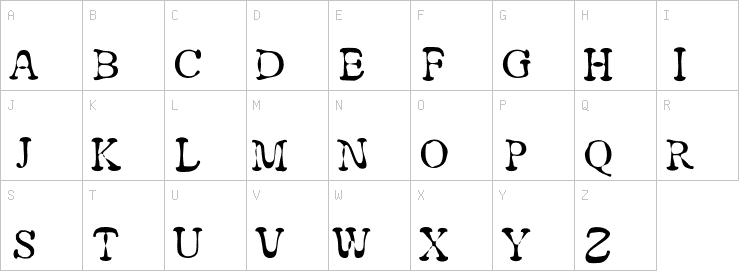 Uppercase characters