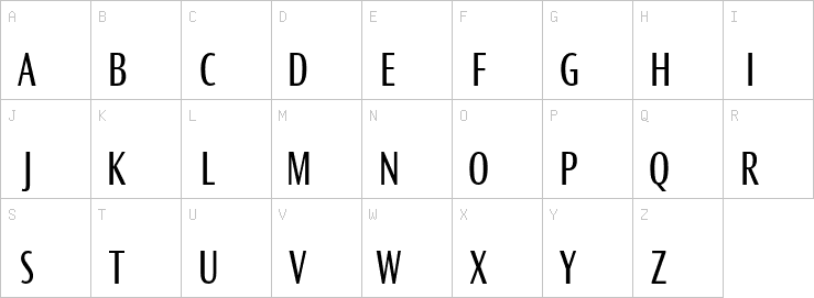 Uppercase characters