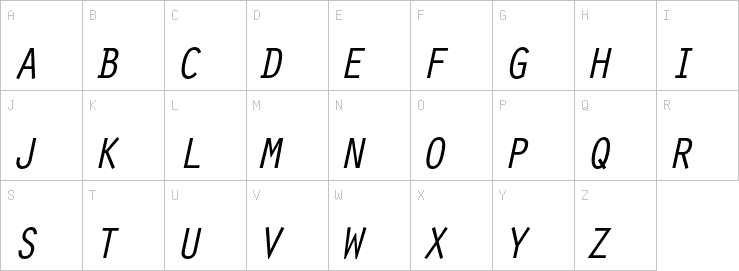 Uppercase characters