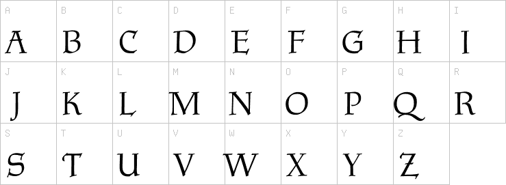 Uppercase characters