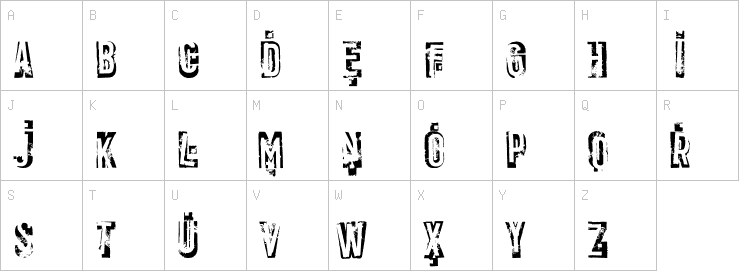 Uppercase characters