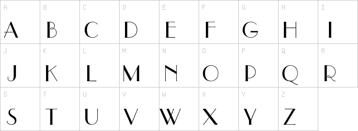 Uppercase characters