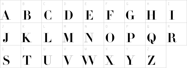 Uppercase characters