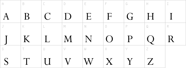 Uppercase characters