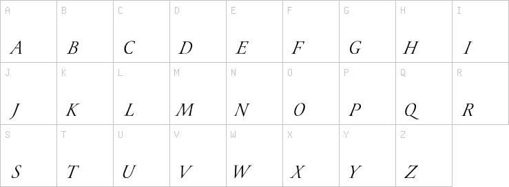 Uppercase characters