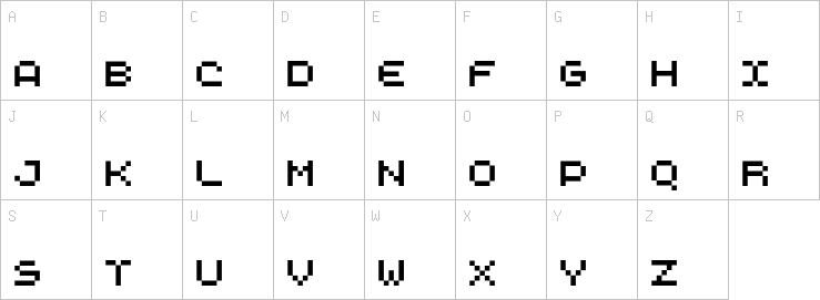 Uppercase characters